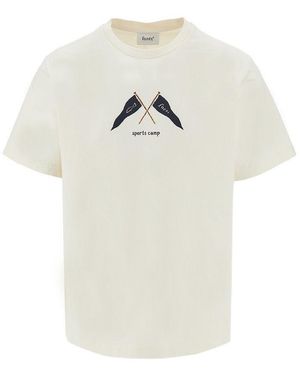 Forét 'Pennant' Printed T-Shirt - White