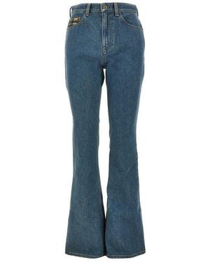 Burberry Stretch Denim Bootcut Jeans - Blue