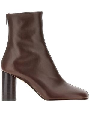 Phoebe Philo 'Tug' Leather Ankle Boots - Brown