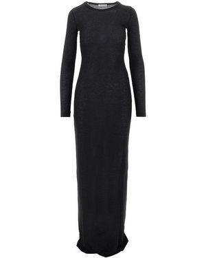 7 For All Mankind Jersey Long Dress - Black