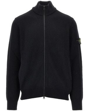 Stone Island Cardigan Full-Zip - Nero