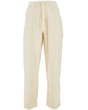 Autry Relaxed Fit Nylon Trousers - Natural