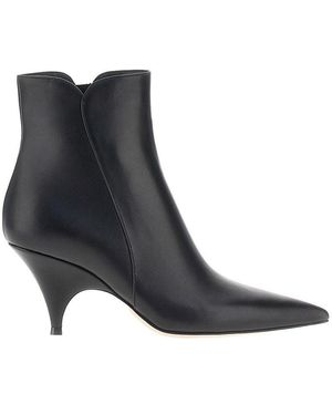 Gianvito Rossi 'Sofia' Leather Booties - Black