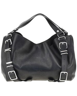 DIESEL Leather Small 'D-One' Bag - Black