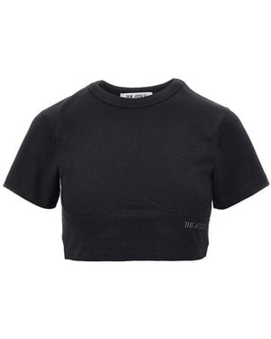 The Attico T-Shirt Cropped - Nero
