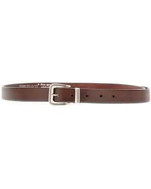GIANNIFRANCO BELTS Leather Belt - Brown