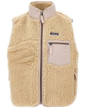 Patagonia 'Classic Retro-X' Fleece Vest - Natural