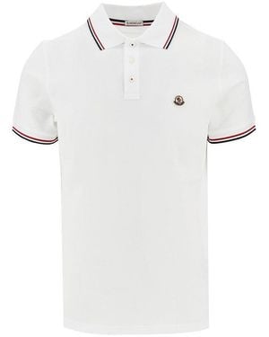 Moncler Cotton Polo Shirt - White
