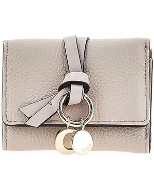 Chloé Leather Mini 'Alphabet' Wallet - White
