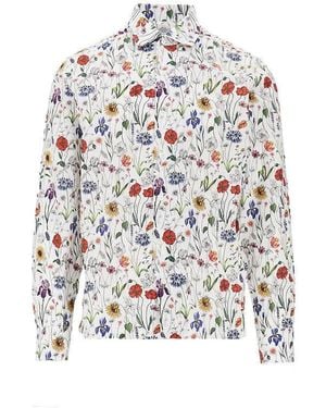 Junya Watanabe Floral Cotton Tailored Shirt - White