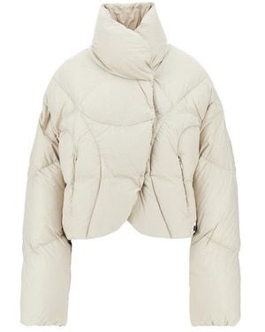 Bacon W Echo Loop Fcs Cropped Down Jacket - White