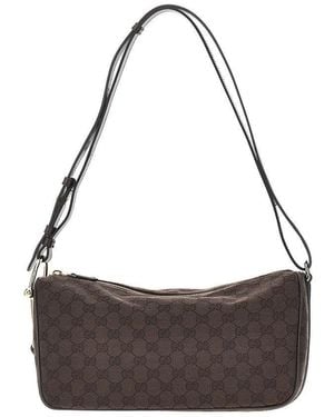 Gucci Borsa Half Horsebit' Media - Marrone