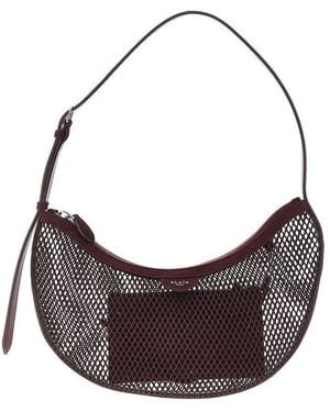 Alaïa One Piece Demi Lune Net Bag - Brown
