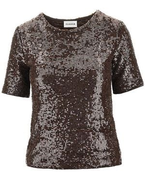 P.A.R.O.S.H. P. A.R. O. H. Sequinned Top - Black