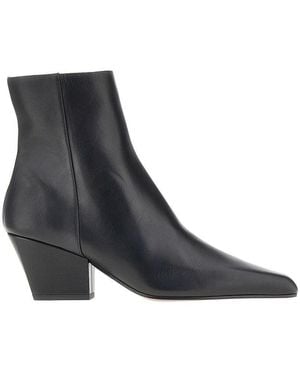 Paris Texas 'Jane' Leather Ankle Boots - Black