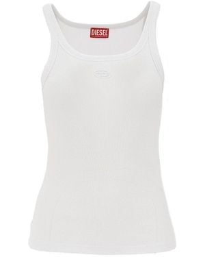 DIESEL 'T-Wife-Od' Ribbed Tank Top - White