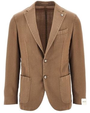 L.B.M. 1911 L. B.M. 1911 'Jack' Wool Single-Breasted Jacket - Brown
