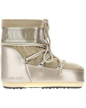 Moon Boot 'Icon Low Glance' Nylon Boots - Natural