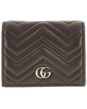 Gucci 'Gg Marmont' Mini Wallet - Gray
