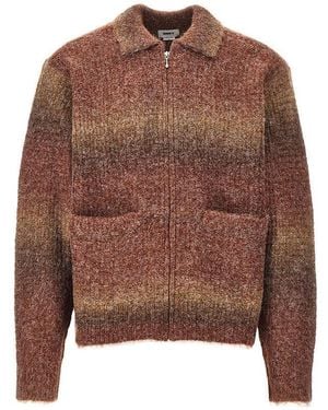 Obey 'Anton Gradient' Full-Zip Cardigan - Brown