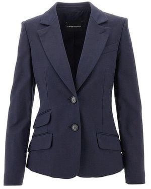Emporio Armani Blazer Monopetto - Blu