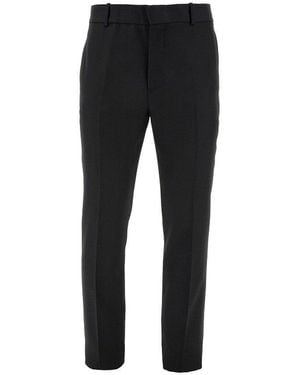 McQueen Tailored Cigarette Trousers - Black