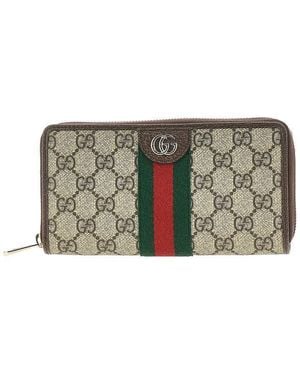 Gucci 'Ophidia' Zip-Around Wallet - Green