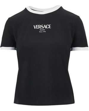 Versace Stretch Jersey T-Shirt - Black