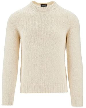 Drumohr Cotton Crewneck Jumper - White