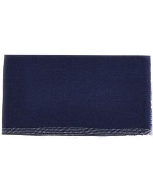 Brunello Cucinelli Cashmere And Wool Scarf - Blue
