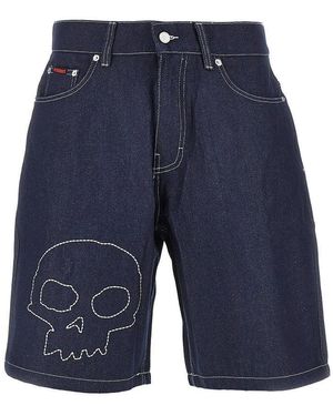 Pleasures 'Sjull' Denim Shorts - Blue