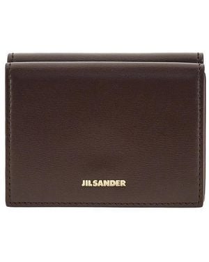 Jil Sander Leather Mini Wallet - Brown
