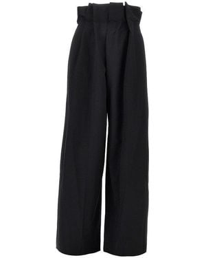 KHAITE 'Kira' Oversized Pants - Black