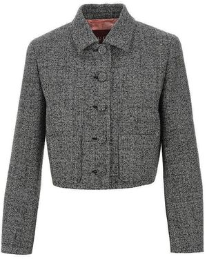 Gucci Wool Grisaille Short Jacket - Grey