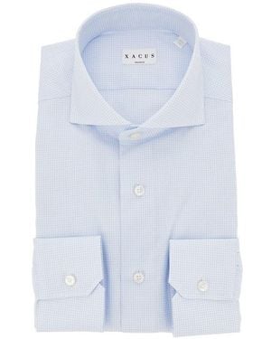 Xacus 'Classic' Tailor Fit Cotton Shirt - Blue