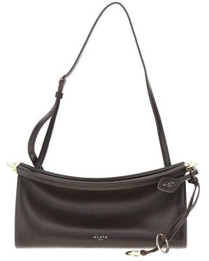 Alaïa Leather Small 'Le Click East West' Bag - Black