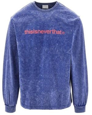thisisneverthat 'T-Logo' Long-Sleeved T-Shirt - Blue