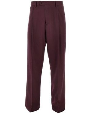 MARSĒM Twill Pants With Darts - Purple