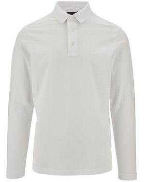 Emporio Armani Jersey Polo Shirt With Logo - White