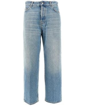 Haikure 'Betty' Boyfriend Fit Cropped Jeans - Blue