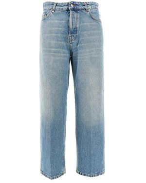 Haikure Jeans Cropped Boyfriend Fit 'Betty' Donna - Blu