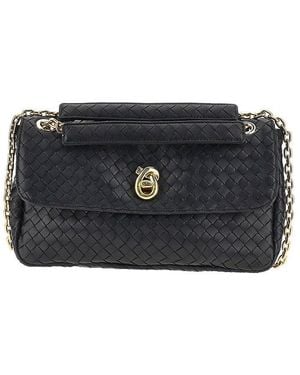 Bottega Veneta Intrecciato Nappa Leather 'Madison' Bag - Black