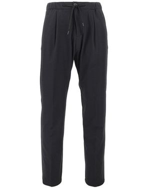 Herno Light Nylon Stretch Trousers - Black