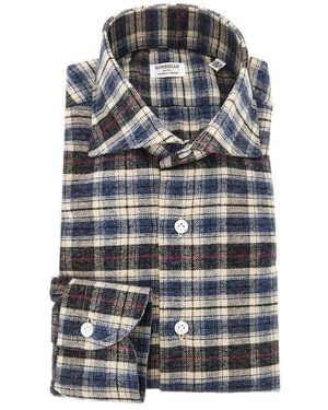 Borriello Check Flannel Shirt - Grey