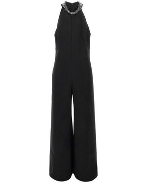 Pinko Jumpsuit With Jewel Detail - Black