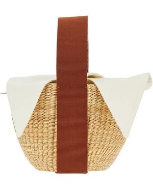 Muuñ Mini 'Nona' Straw Bag - Brown