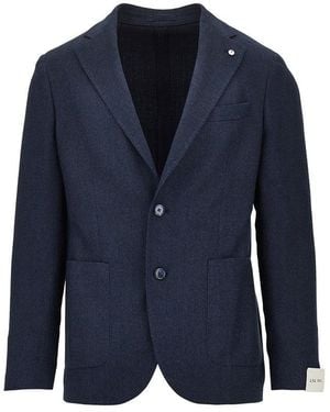 L.B.M. 1911 L. B.M. 1911 'Jack' Single-Breasted Jacket - Blue