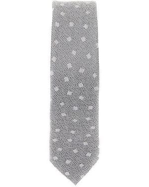Emporio Armani Jacquard Silk Necktie - Grey