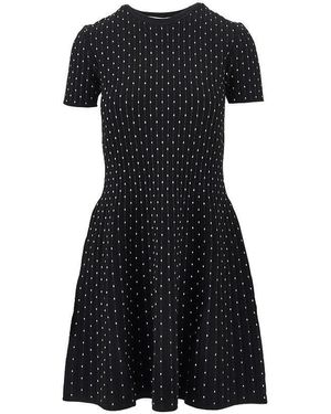 Emporio Armani Ottoman Knitted Mini Dress - Black