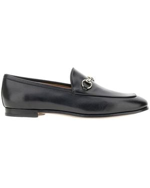 Gucci Leather 'Jordaan' Loafers - Black